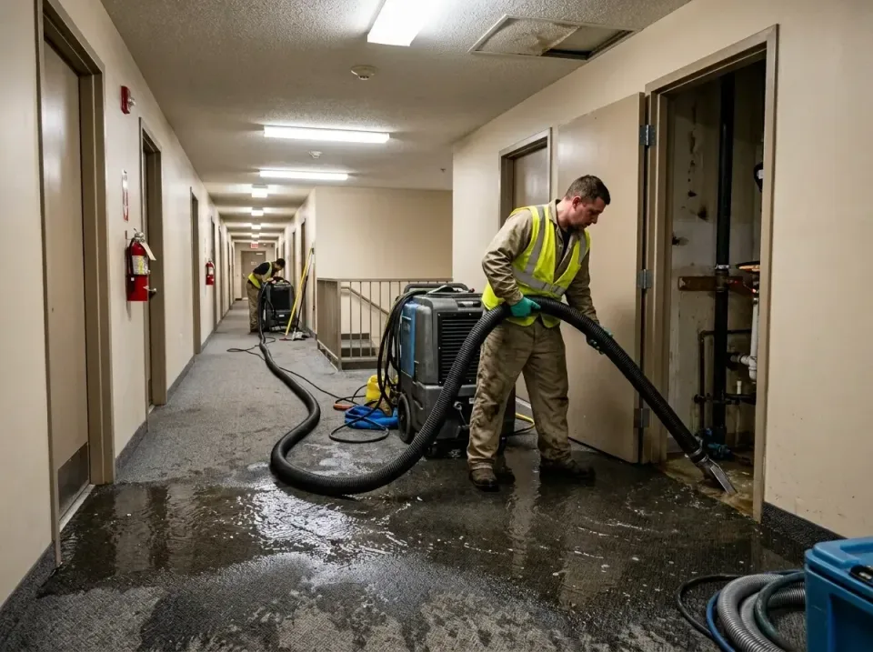 multi-unit-apartment-hallway-f-005 — frequently asked questions, Emergency Burst Pipe Water Extraction & Removal in Crown Po…